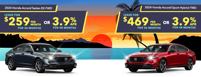 2024 Honda Accord Sport Hybrid and Accord Sedan LX offer