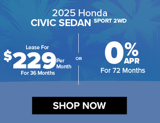 2025 Honda Civic Sedan offer