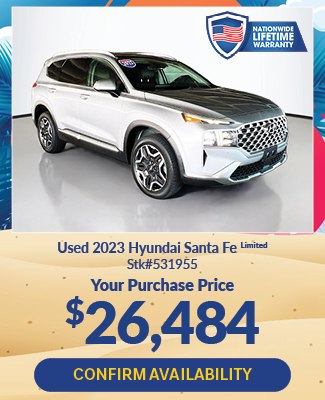 offer on used 2023 Hyundai Santa Fe