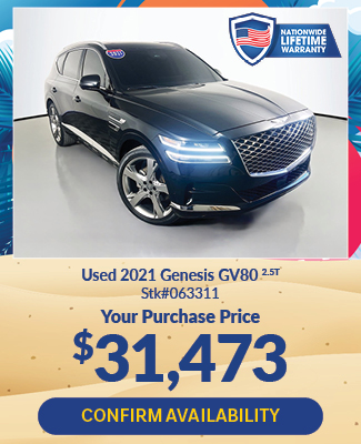 offer on used 2021 Genesis GV80