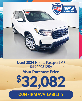 offer on used 2024 Honda Passport