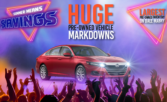 Promotional Savings Offers from Westshore Honda