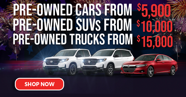 Pre-Owned cars, SUVs and trucks