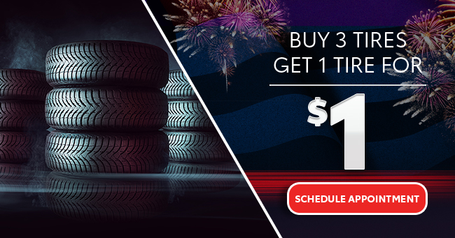 Buy 3 tires get 1 tire for 1