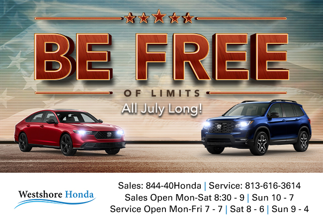 Be free of limits all July long