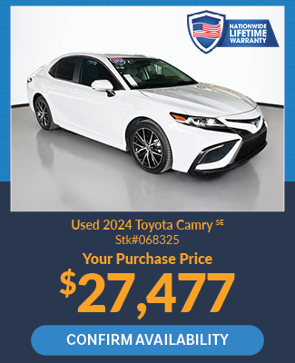 offer on used 2024 Toyota Camry SE 
