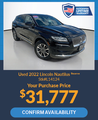 offer on used 2022 Lincoln Nautilus Sport