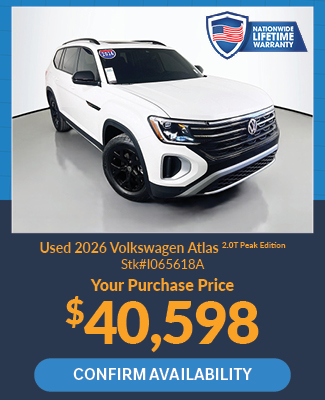 offer on used Volkswagen Atlas Sport