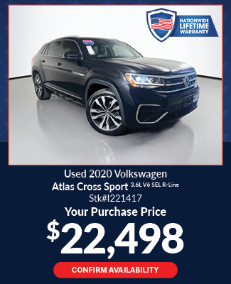 offer on used 2020 volkswagen atlas cross sport