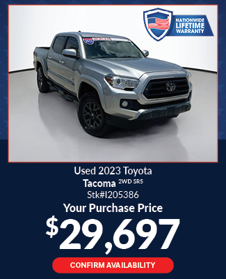 offer on used 2023 toyota tacoma