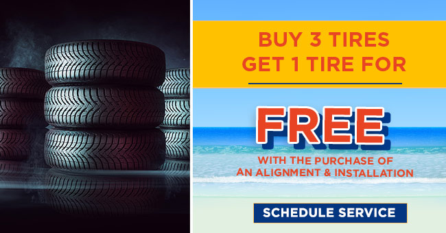 buy 3 tires get 1 for free