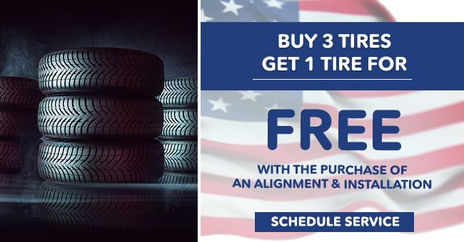 buy 3 tires get 1 for free