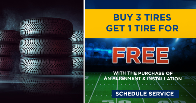 buy 3 tires get 1 for free