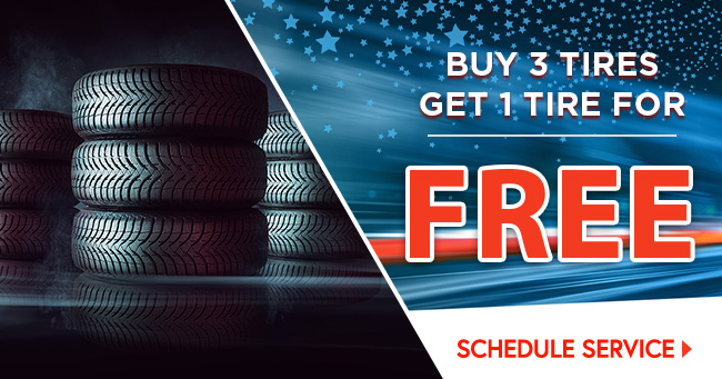 Buy 3 tires get 1 tire for $1
