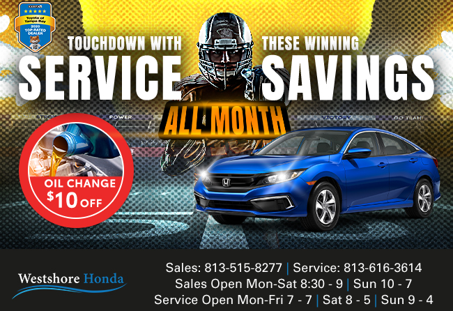 Touchdown with these winning service savings all month