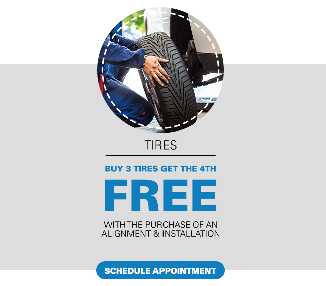 Buy 3 tires get the 4th free