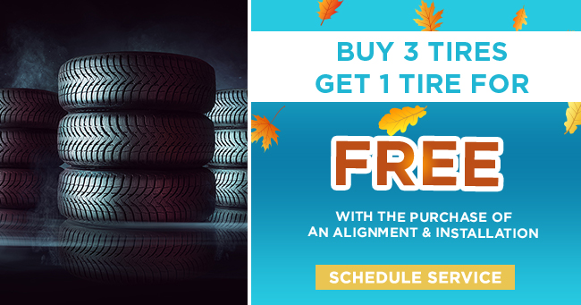 buy 3 tires get 1 for free