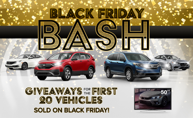 Black Friday Bash - Giveaways for the first 20 vehicles sold on Black Friday