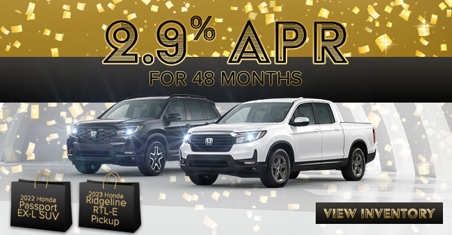 special offers on Honda Passport and Ridgeline