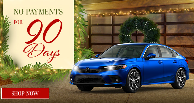 no payments for 90 days on select new Honda