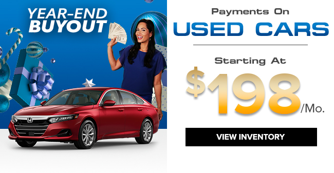 Used Cars Starting at $198