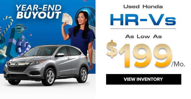 Used Honda HR-Vs As low as $199