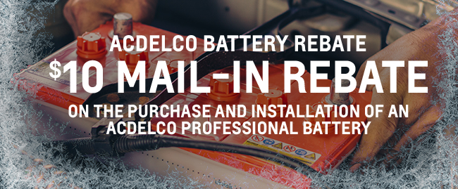 ACDELCO BATTERY REBATE