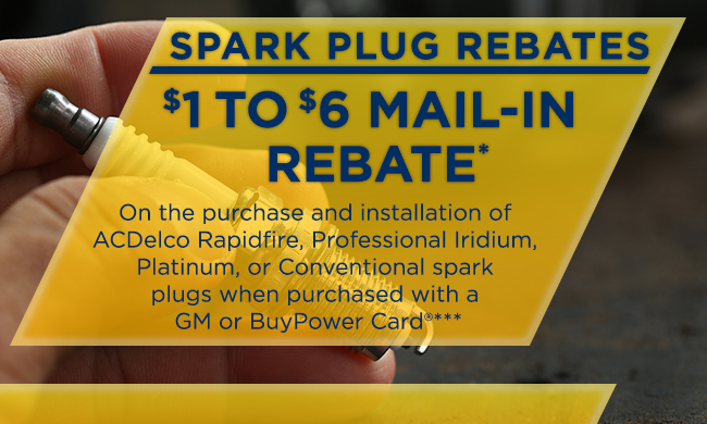 Spark Plug Rebates