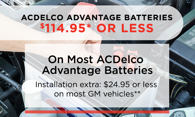 ACDELCO Advantage Batteries $114.95* or Less