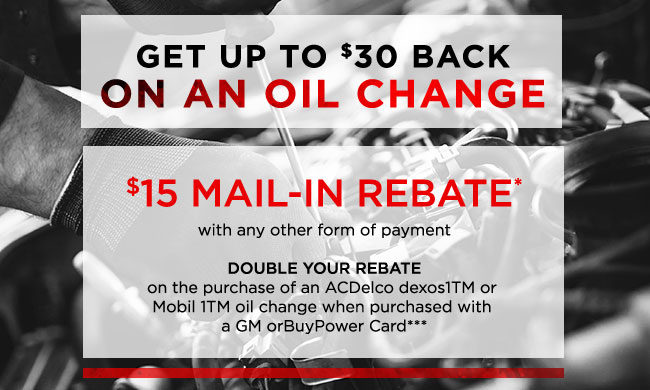 Get Up to $30 Back On An Oil Change