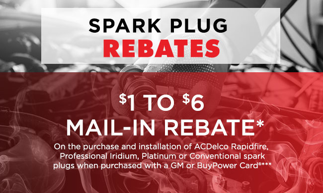 Spark Plug Rebates
