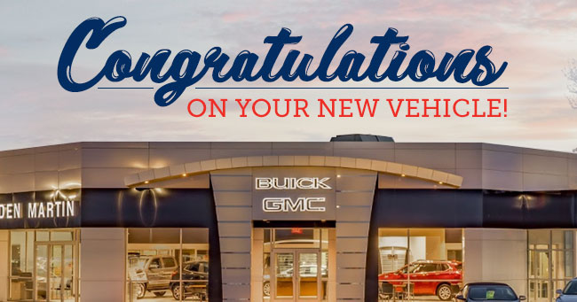 Congratulations On Your New Vehicle 