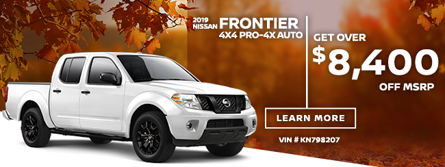 2019 Nissan Frontier 4x4 Pro-4X Auto
