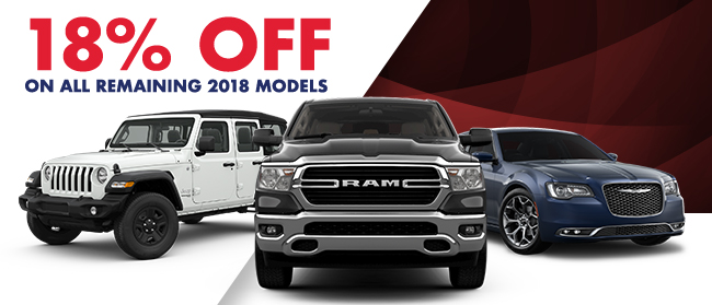 18% Off On All Remaining 2018 Models