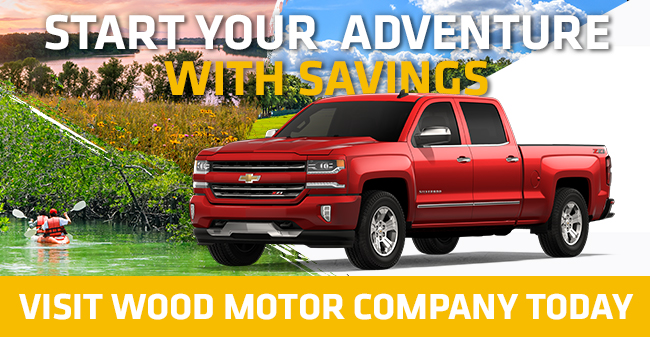 Start your adventure with savings, visit Wood Motor Company today