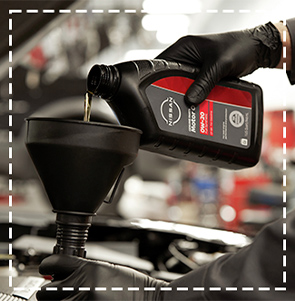 Oil being poured