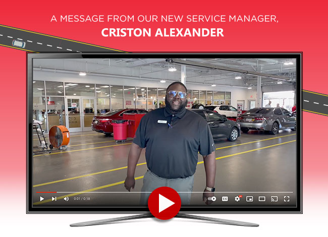 a video message from the dealership