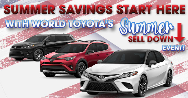 Summer Sell Down Event at World Toyota