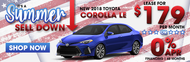 New 2018 Toyota Corolla LE