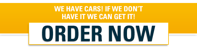 Can't find what your looking for? Order your car and get it fast!