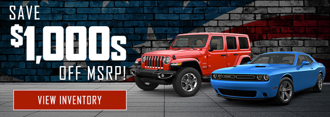 Save $1,000s Off MSRP!