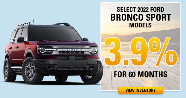 Select 2022 Ford Bronco Sport Models