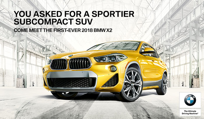 Come Meet The First-Ever 2018 BMW X2