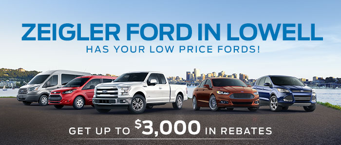 Zeigler Ford in Lowell Has Your Low Price Fords!