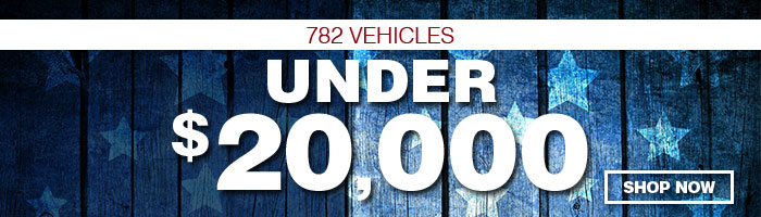 782 vehicles Under 20,000 