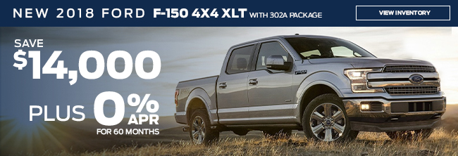 2018 F-150 4X4 XLT W/302A PACKAGE