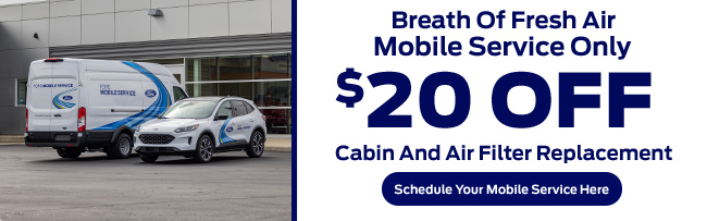 Breath of fresh air mobile service only - Cabin and air filter replacement