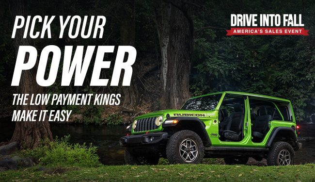 Pick your power the low payment kings make it easy