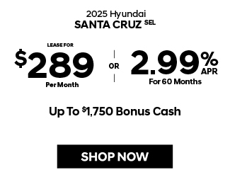 2025 Hyundai Santa Cruz SEL offer