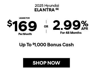 2025 Hyundai Elantra SE offer